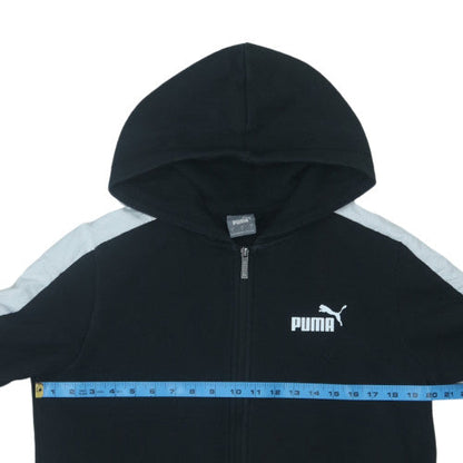 Puma Men's Black Small Full Zip Hoodie with Logo