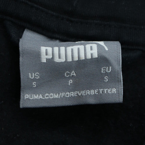Puma Men's Black Small Full Zip Hoodie with Logo