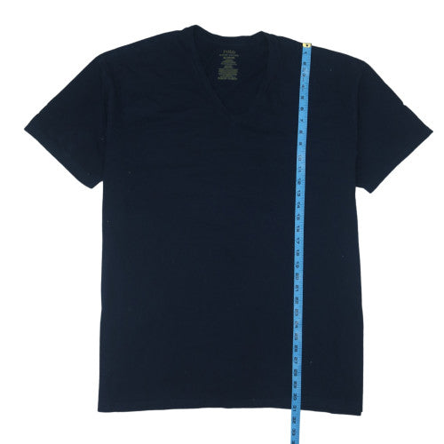 Ralph Lauren Men's Navy Blue 2XL Classic Fit V-Neck T-Shirt