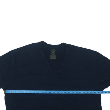 Ralph Lauren Men's Navy Blue 2XL Classic Fit V-Neck T-Shirt