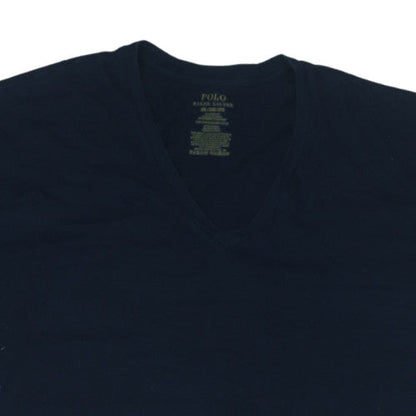 Ralph Lauren Men's Navy Blue 2XL Classic Fit V-Neck T-Shirt