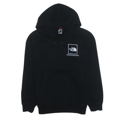 The North Face Men's Black Pullover Hoodie L Fleece Outdoor Logo