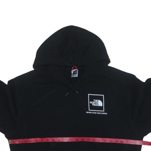 The North Face Men's Black Pullover Hoodie L Fleece Outdoor Logo