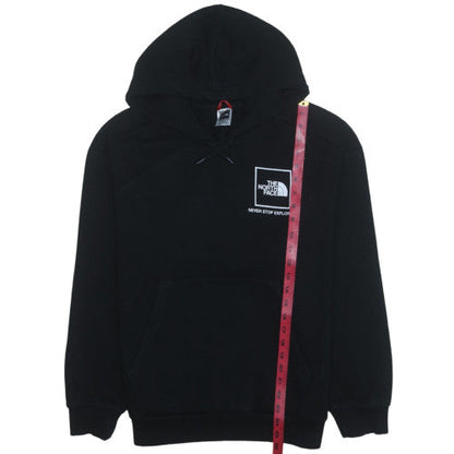 The North Face Men's Black Pullover Hoodie L Fleece Outdoor Logo