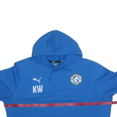 Puma Men's Blue 2XL Pullover Hoodie with Saughall Colts Logo
