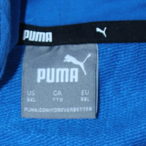 Puma Men's Blue 2XL Pullover Hoodie with Saughall Colts Logo