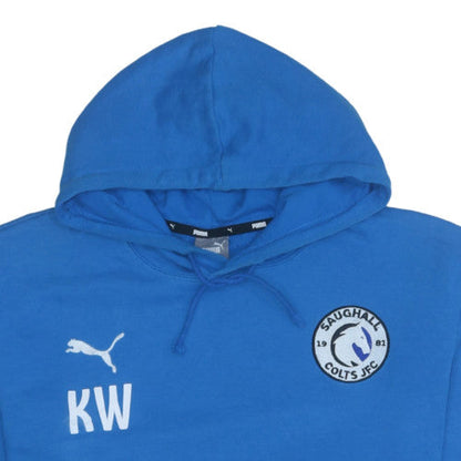 Puma Men's Blue 2XL Pullover Hoodie with Saughall Colts Logo