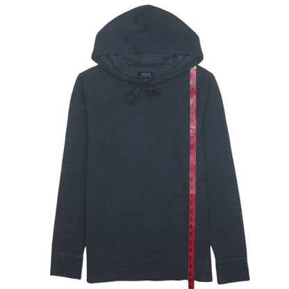 Polo Ralph Lauren Men's Blue Pullover Hoodie Size M Lightweight Cotton
