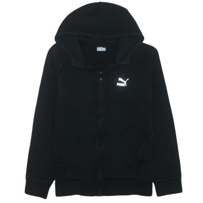 Puma Men's Black Full Zip Hoodie Size M Regular Fit Sportswear
