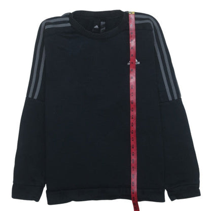 adidas Men’s Black Crew Neck Pullover Sweatshirt M Sports Fleece