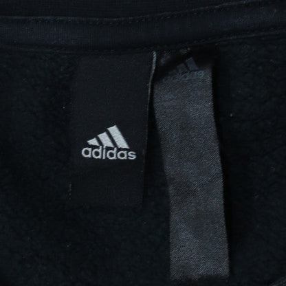 adidas Men’s Black Crew Neck Pullover Sweatshirt M Sports Fleece