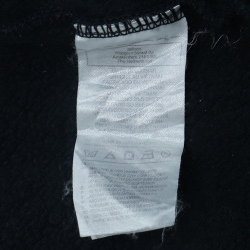 adidas Men’s Black Crew Neck Pullover Sweatshirt M Sports Fleece