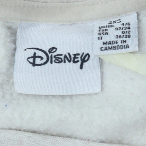 Disney Women’s Beige Lady and the Tramp Pullover Sweatshirt 2XS