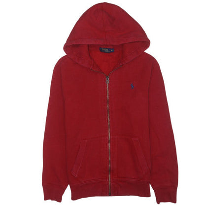 Polo Ralph Lauren Men's Red Full Zip Hoodie Size M