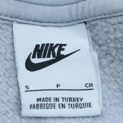 Nike Men’s Grey Pullover Hoodie Size S Regular Fit Fleece Sweatshirt