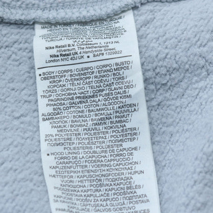 Nike Men’s Grey Pullover Hoodie Size S Regular Fit Fleece Sweatshirt
