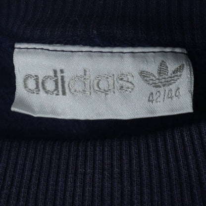 Adidas Mens Blue Crew Neck Sweatshirt L Regular Fit Vintage Logo
