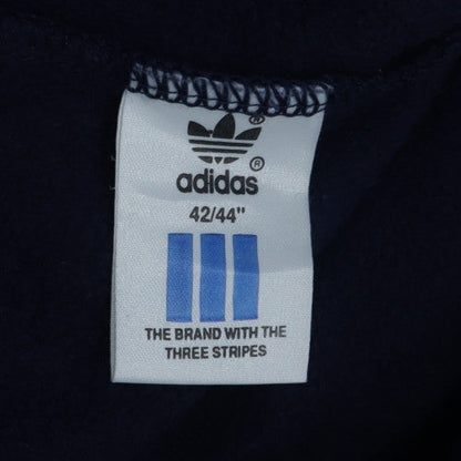 Adidas Mens Blue Crew Neck Sweatshirt L Regular Fit Vintage Logo