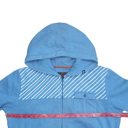 Quiksilver Boys Blue Full Zip Hoodie Size 16 Cotton Blend Casual