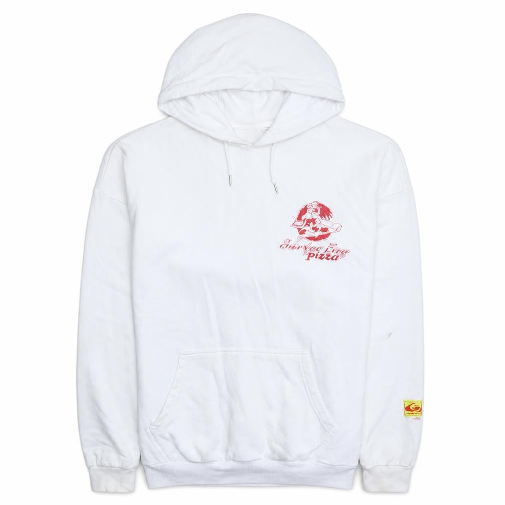 Quiksilver Stranger Things White Cotton Hoodie Women L Pullover Graphic