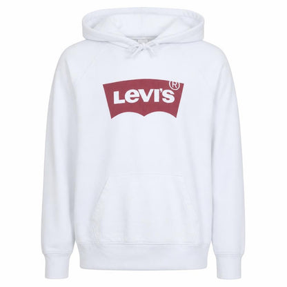 Levi's Men's White Logo Pullover Hoodie Size M
