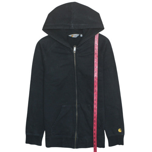 Carhartt Men's Black Full Zip Hooded Cotton Sweatshirt M