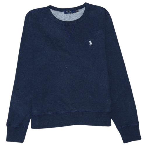 Polo Ralph Lauren Women's Navy Blue Crew Neck Sweatshirt Size L