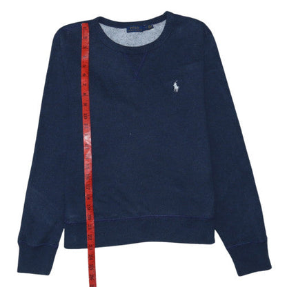 Polo Ralph Lauren Women's Navy Blue Crew Neck Sweatshirt Size L