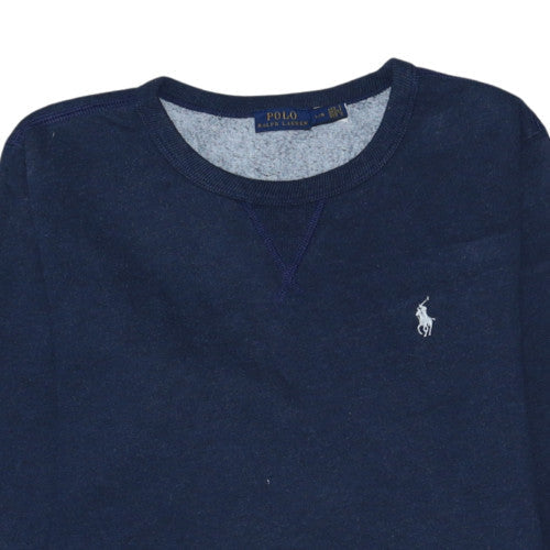 Polo Ralph Lauren Women's Navy Blue Crew Neck Sweatshirt Size L