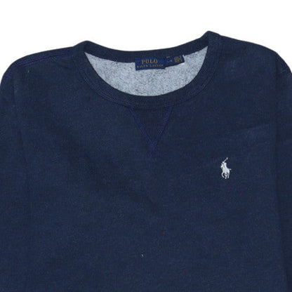 Polo Ralph Lauren Women's Navy Blue Crew Neck Sweatshirt Size L