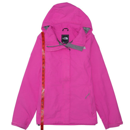 The North Face Pink Unisex Adults M Waterproof Hooded Rain Jacket