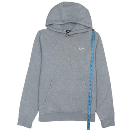Nike Men's Grey Pullover Hoodie M Fleece Regular Fit Sportswear