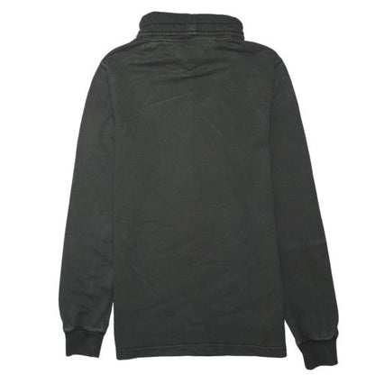 Tommy Jeans Men's Green L Sweatshirt with High Neck Graphic Print