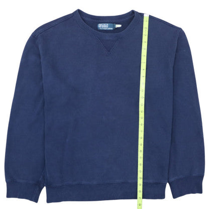 Polo Ralph Lauren Men's Blue XL Crew Neck Cotton Sweatshirt