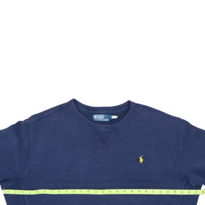 Polo Ralph Lauren Men's Blue XL Crew Neck Cotton Sweatshirt