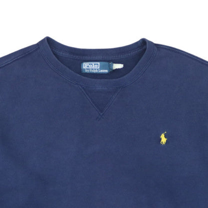 Polo Ralph Lauren Men's Blue XL Crew Neck Cotton Sweatshirt