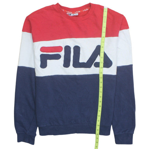 FILA Mens Multicoloured Crew Neck Pullover Sweatshirt XL