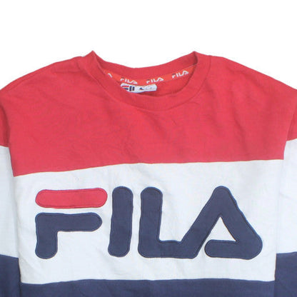 FILA Mens Multicoloured Crew Neck Pullover Sweatshirt XL