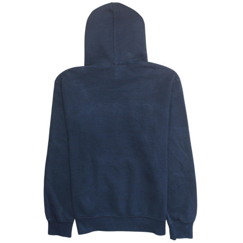 Champion Men's Blue Pullover Hoodie Large Logo Fleece Sweatshirt