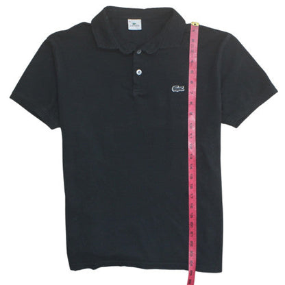 Lacoste Men’s Black Cotton Polo Shirt XL Short Sleeve Classic Fit