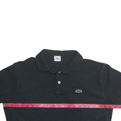 Lacoste Men’s Black Cotton Polo Shirt XL Short Sleeve Classic Fit