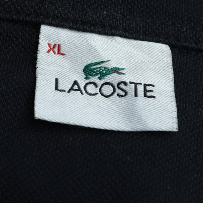 Lacoste Men’s Black Cotton Polo Shirt XL Short Sleeve Classic Fit