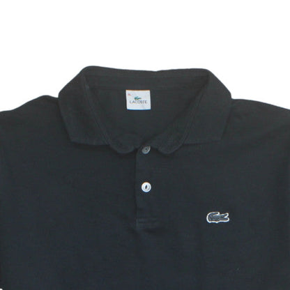 Lacoste Men’s Black Cotton Polo Shirt XL Short Sleeve Classic Fit