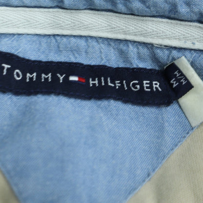 Tommy Hilfiger Men's Beige Long Sleeve Cotton Polo Shirt M