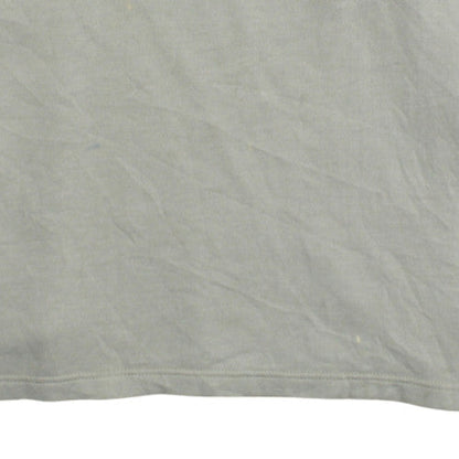 adidas Men's Beige Logo Pullover Sweatshirt L Crew Neck Fleece
