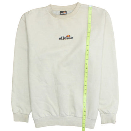 Ellesse Men's Beige Crew Neck Pullover Sweatshirt L Regular Fit