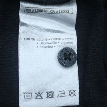 Kappa Men's Black 2XL Polo Shirt Cotton Short Sleeve Collared Top