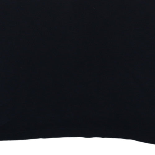 Kappa Men's Black 2XL Polo Shirt Cotton Short Sleeve Collared Top