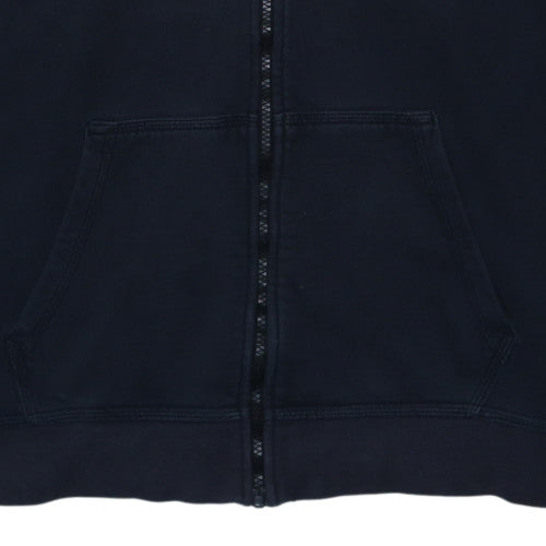 Nike Women's Black Full Zip Hoodie L Cotton Blend Sportswear