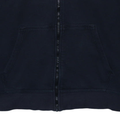 Nike Women's Black Full Zip Hoodie L Cotton Blend Sportswear